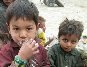 Child Eating Cake